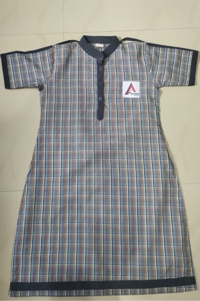 Blue Check School Frock